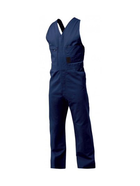 Sleeveless Overall with Double Front Pockets