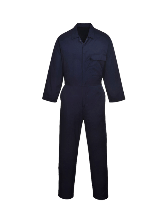Navy Blue Simple Coverall