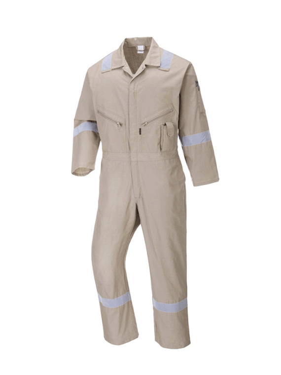 Comfy Cotton Coverall with Reflective Tape