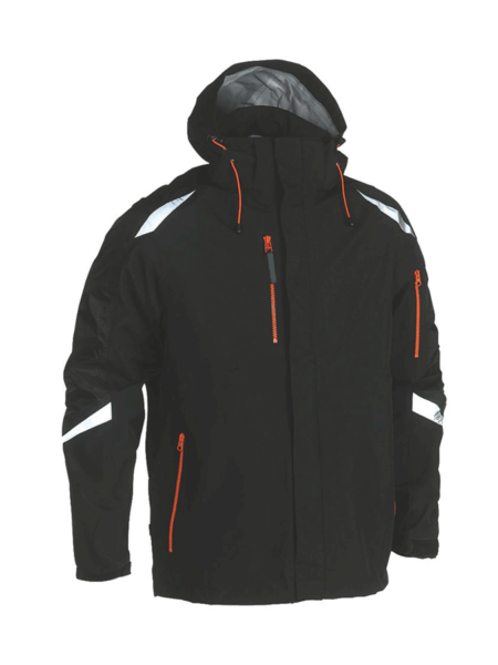 Soft Shell Insulated Jacket with Removable Cap