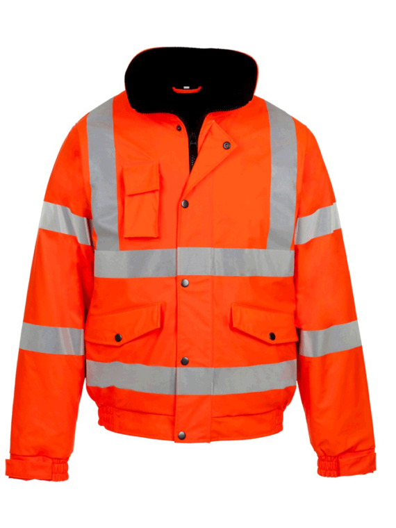 Hi-Vis Soft Shell Jacket with Internal Fleece Lining