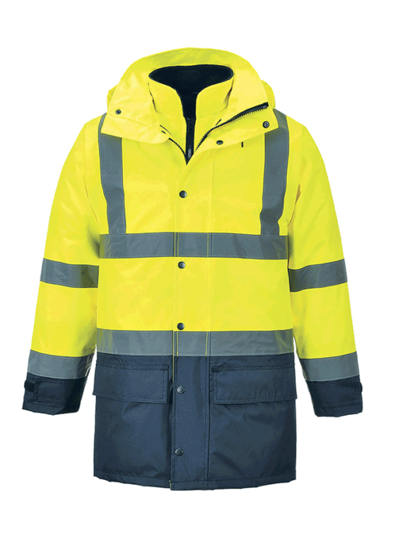 Hi-Vis Soft Shell Jacket with Insulated Lining