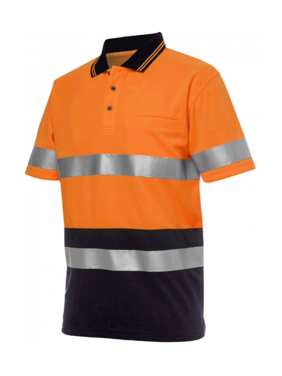 Multi-Colored Polo Shirt With Reflectors
