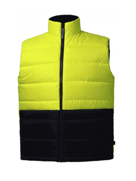 Black and Yellow Insulated Vest