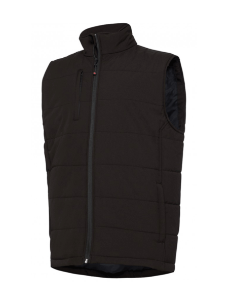 Puffed Vest with Front Zipper